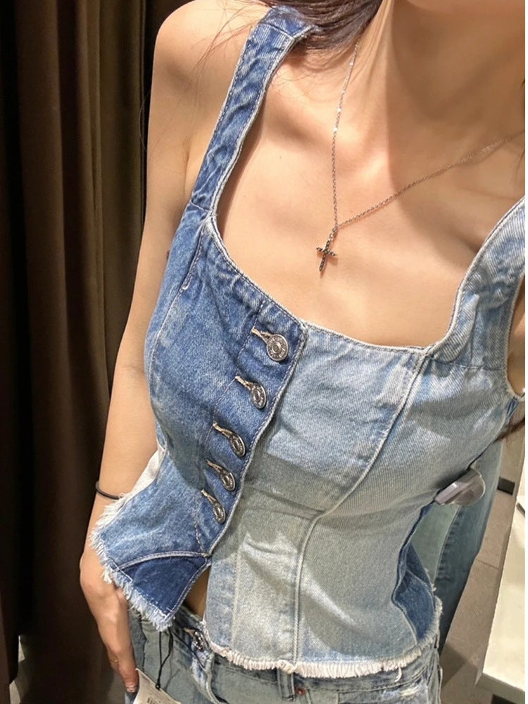 Gerima Denim Top