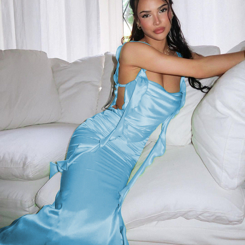 Seoraa Mermaid satin Dress