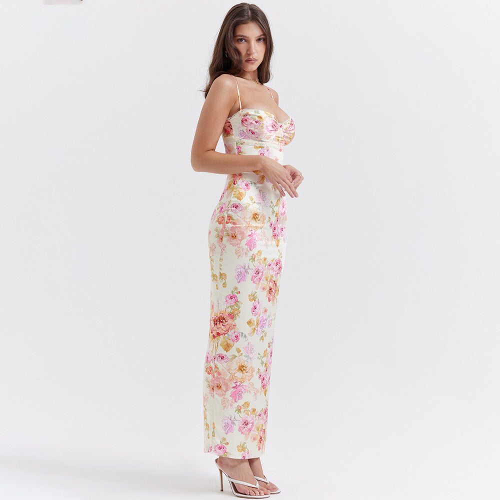 Huniraa Satin floral dress