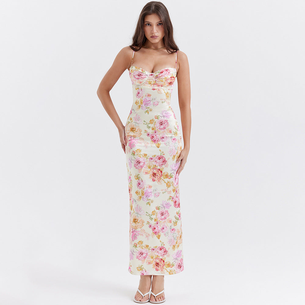 Huniraa Satin floral dress