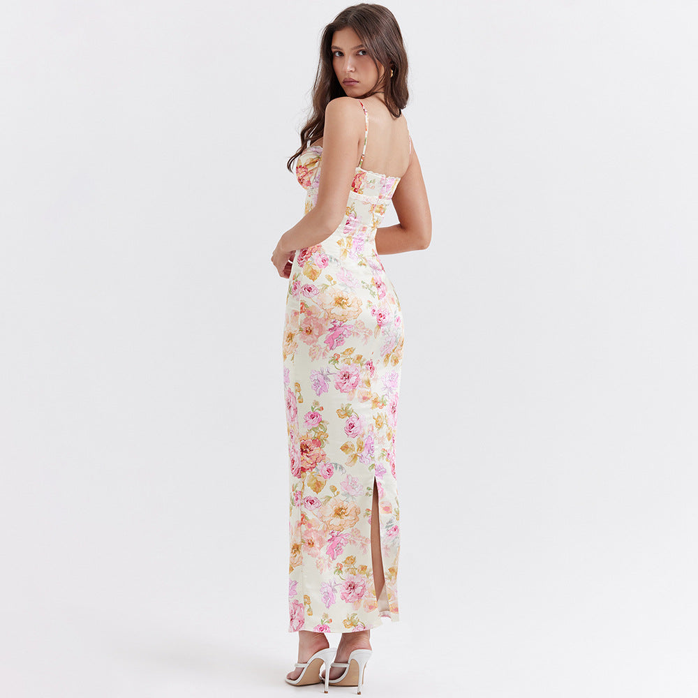 Huniraa Satin floral dress