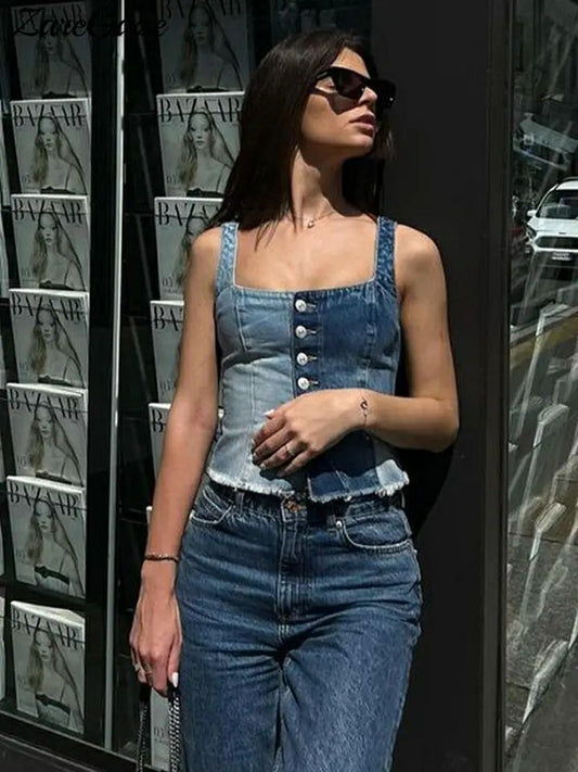 Gerima Denim Top