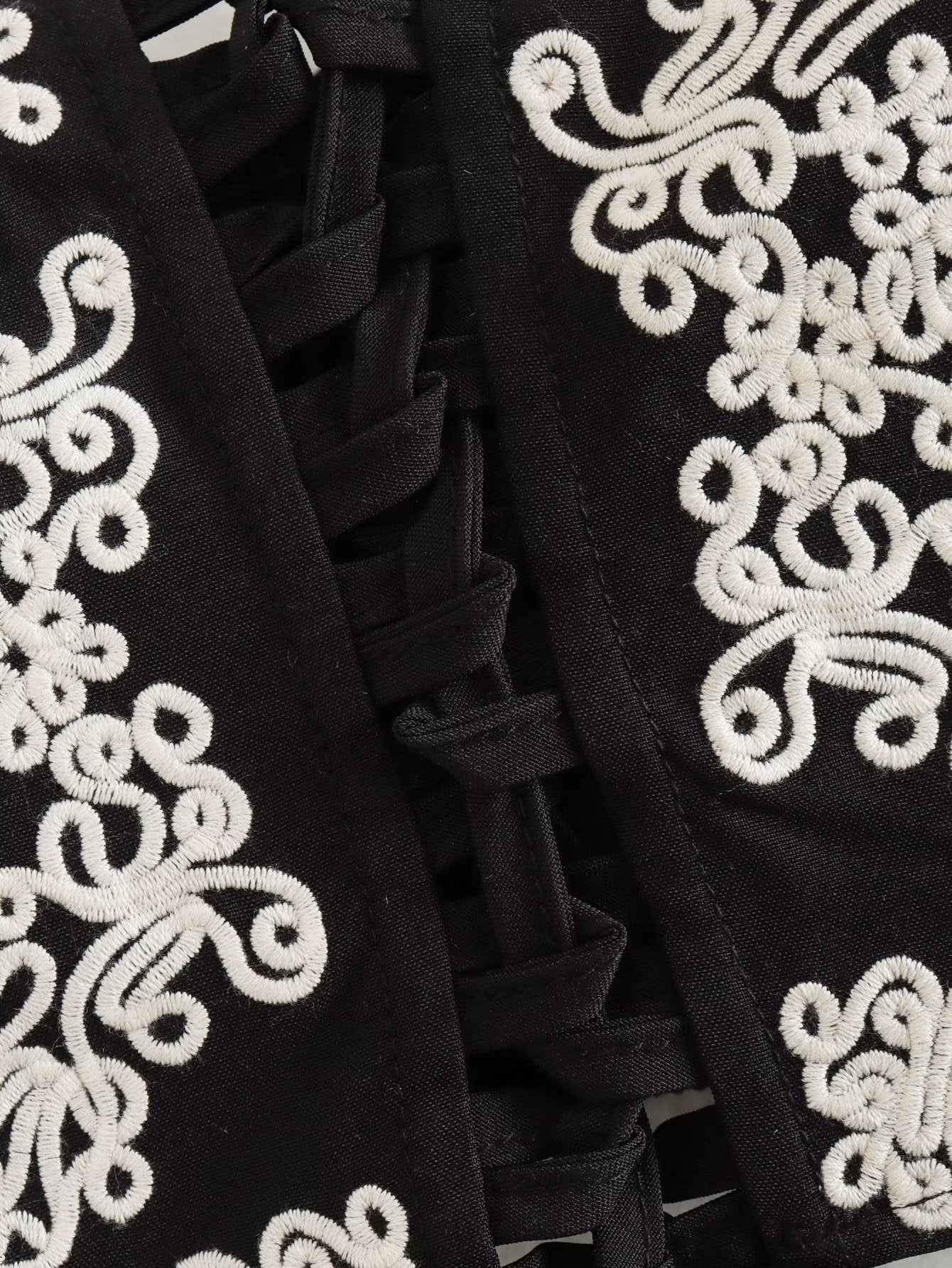 Embroidery Black Co-Ord