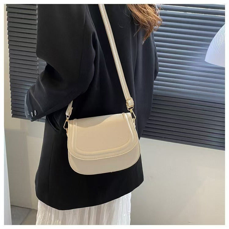 PU Leather Saddle Bag for Women | Magnetic Crossbody Sling