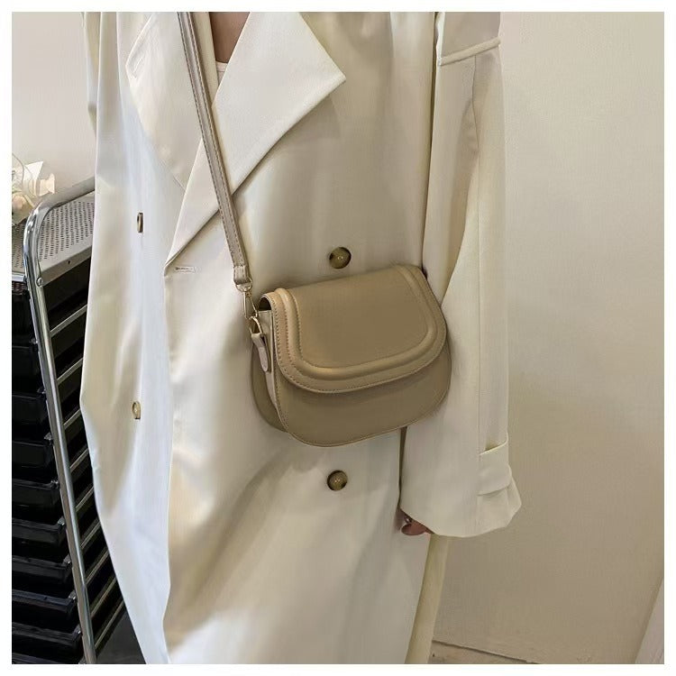 PU Leather Saddle Bag for Women | Magnetic Crossbody Sling